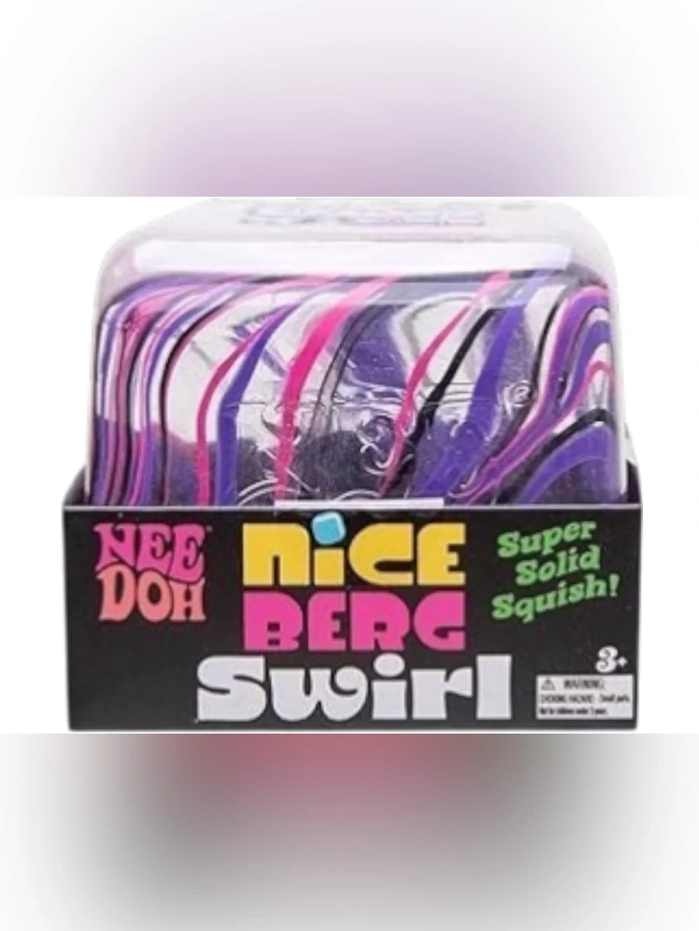 Schylling NeeDoh Nice Berg Swirl fidget toy-Purple